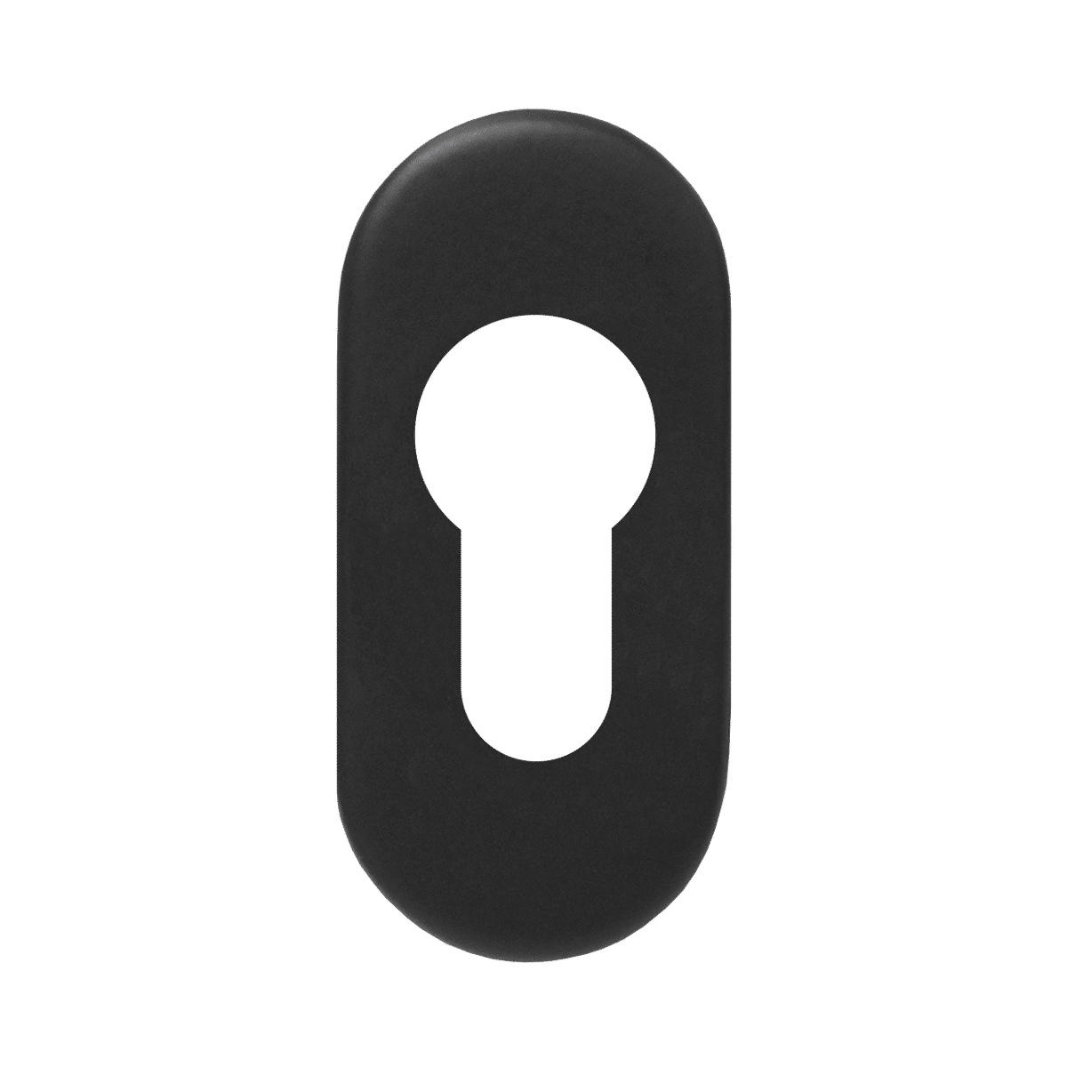 Rozeta EZ147 ze stali nierdzewnej do drzwi profilowych, kolor czarny